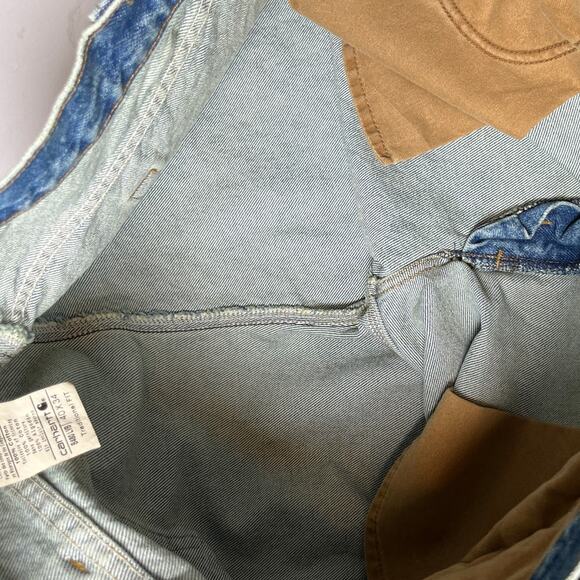 Carhartt USA Made Blue Denim‎ Jeans 40x34 NWT Straight Leg Workwear Vintage - Picture 8 of 14